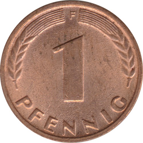 Brd pfennig 1966 f - 1,
